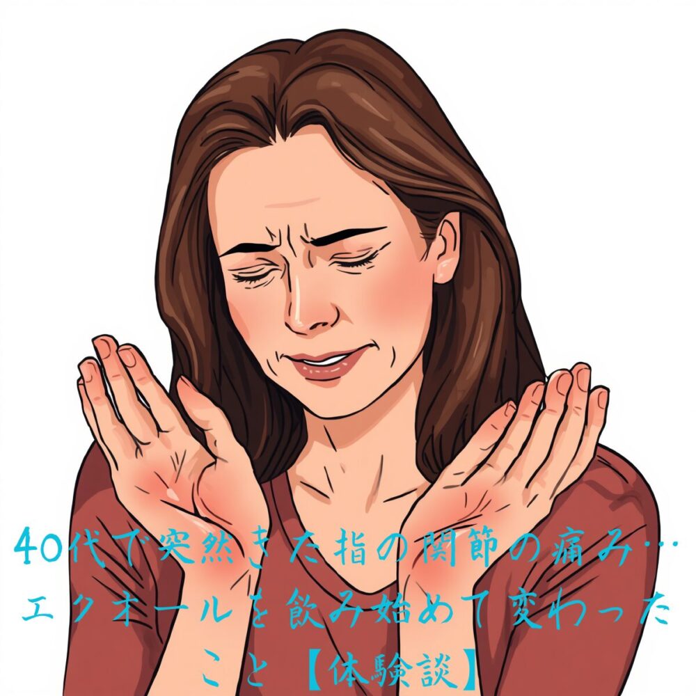40代で突然きた指の関節の痛み…エクオールを飲み始めて変わったこと【体験談】